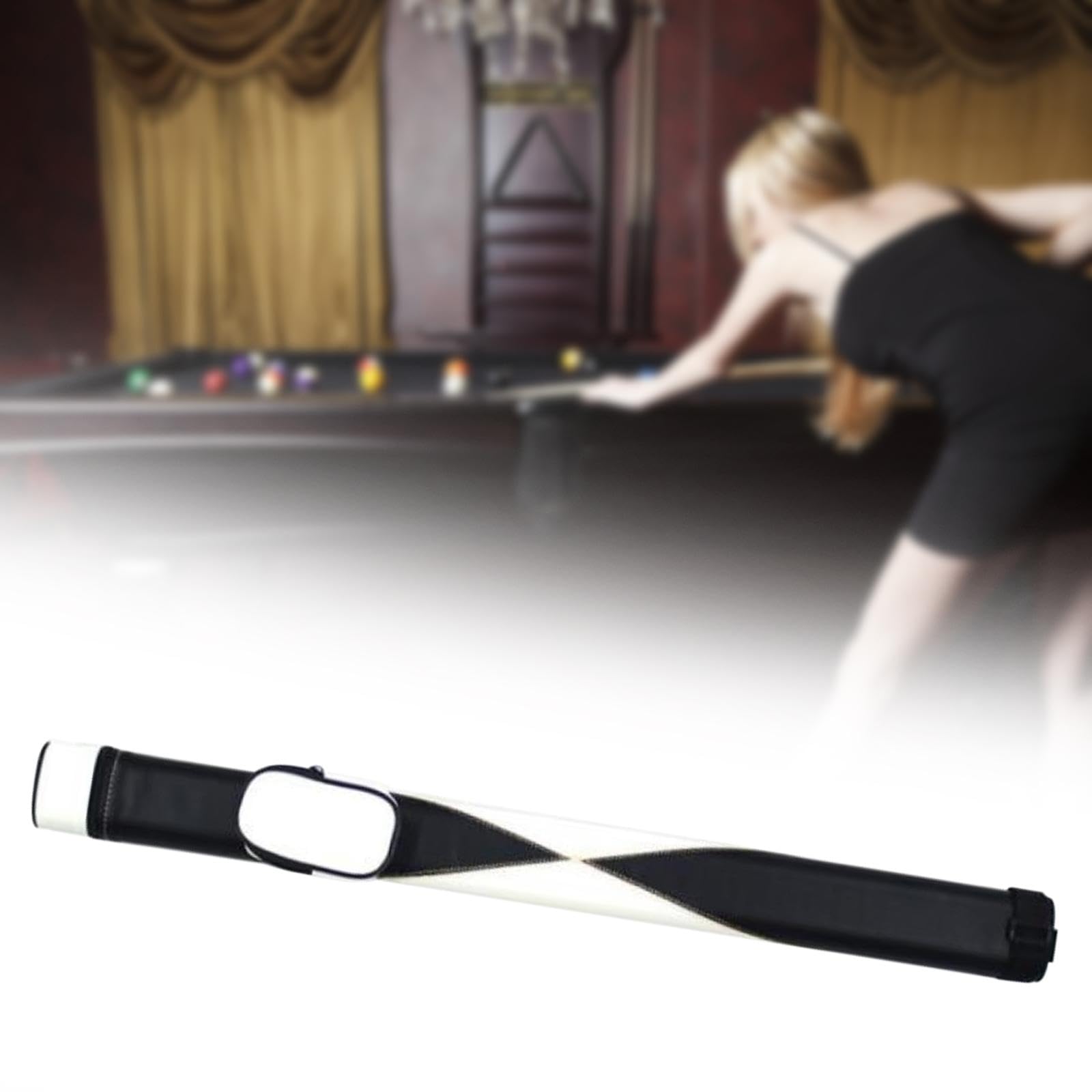 Étui Pour Queues De Billard Rockible - Sac De Rangement Portable Pour 3 Crosses + 4 Manches - Tissu Oxford Résistant, Poche Zip