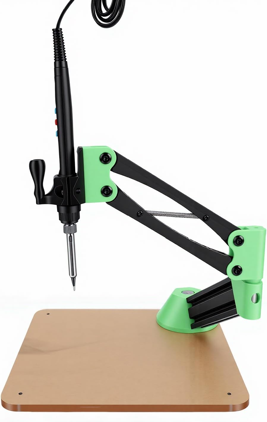 Karlak Heat Insert Press Machine Adjustable Temperature for Versatile Nut Insertion in Complex Workpieces 80W Soldering Iron Kit Aluminum Alloy (US Plug)