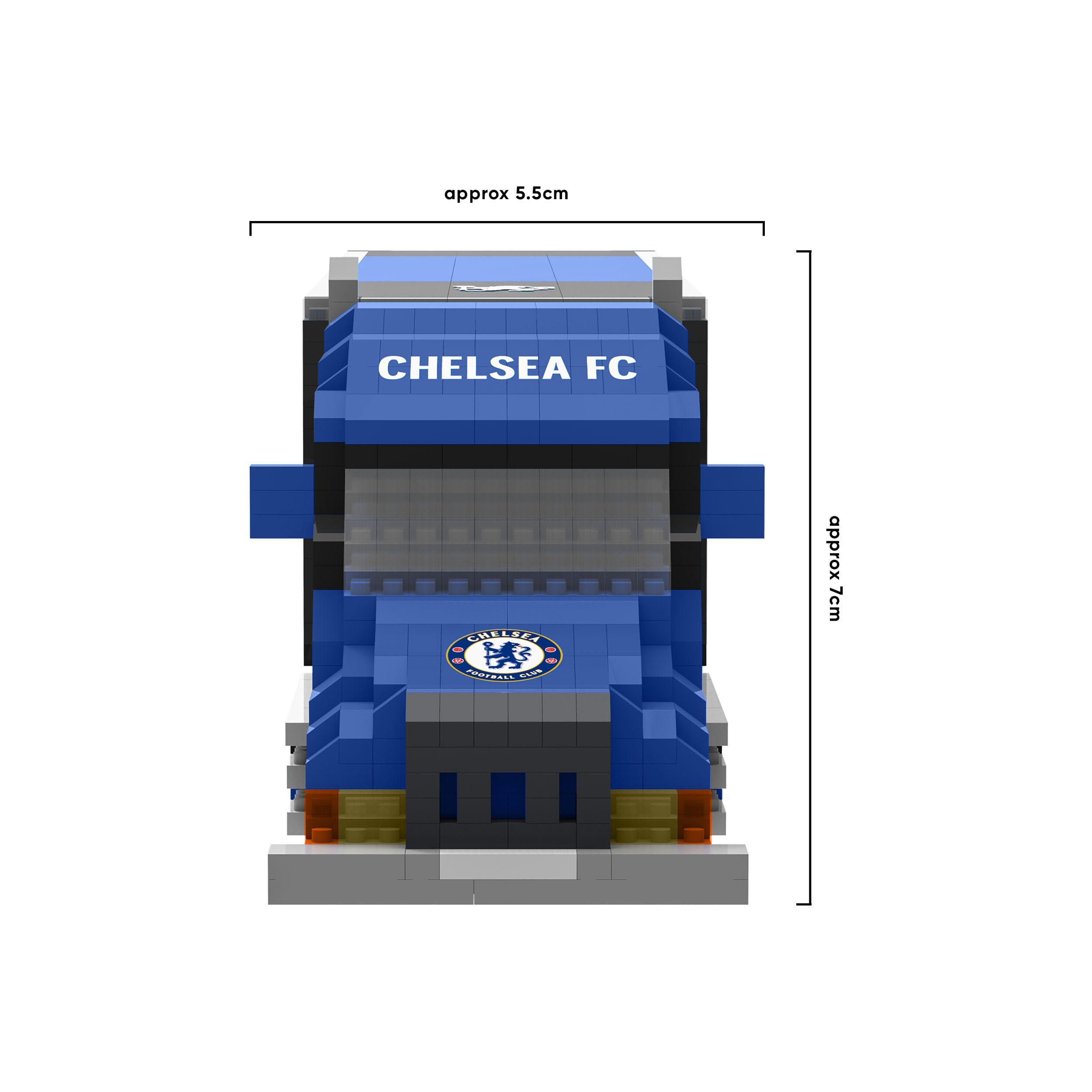 FOCO Oficjalny produkt licencjonowany Chelsea FC BRXLZ samochód ciężarowy 3D Bricks zabawka konstrukcyjna model