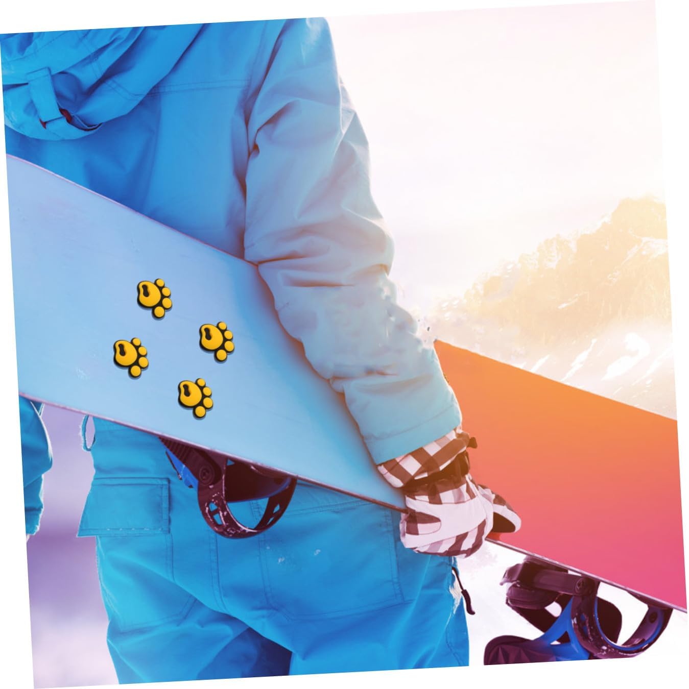 YARNOW 4 Pack Silicone Snowboard Anti Slip Stickers for Stability image 5