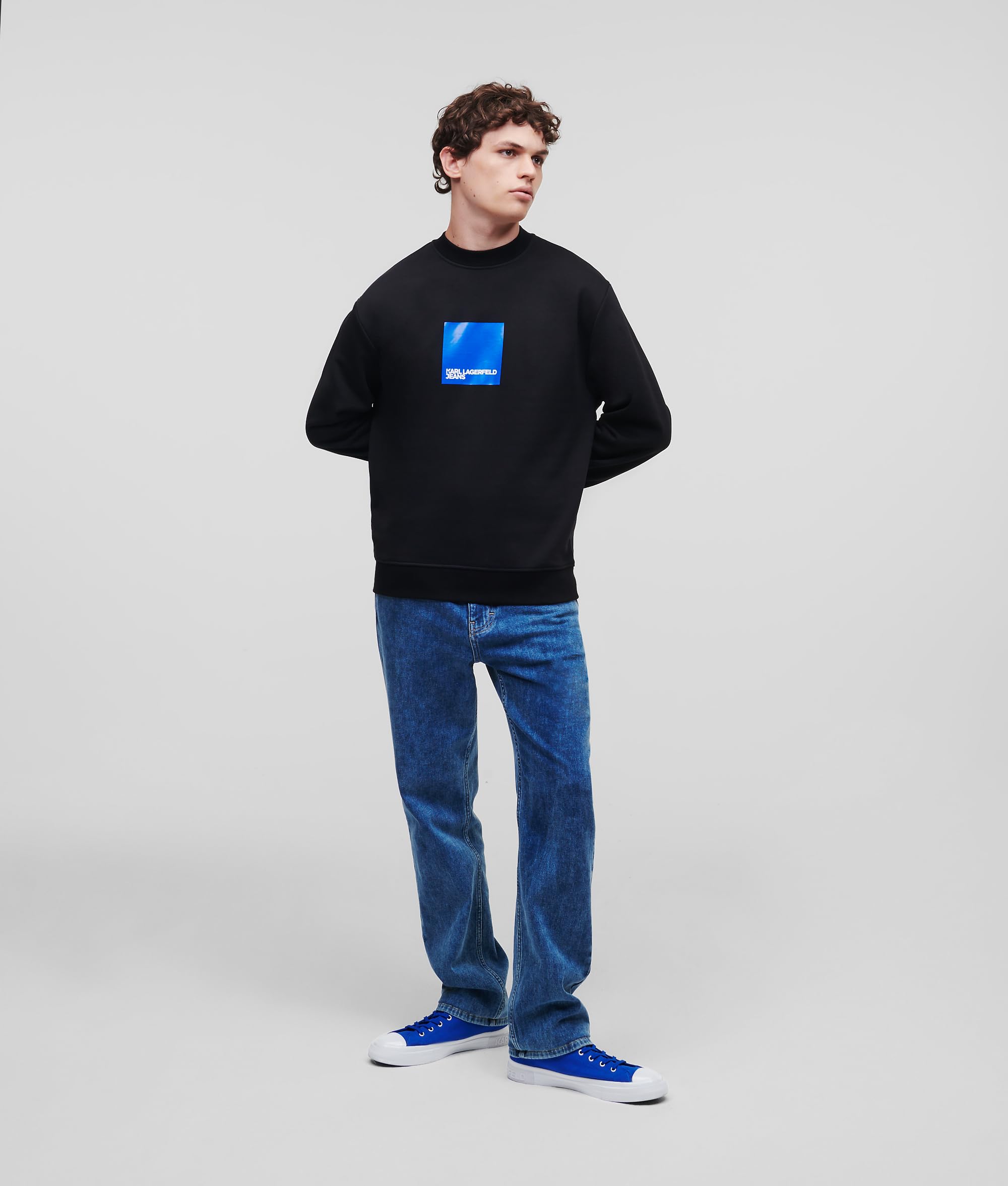 Karl Lagerfeld Jeans Hombre Regular Logo Sweatshirt