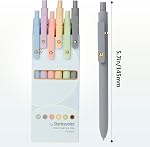 FIOVER Colored Pens, 6 Pack Colorful Gel Pens, Medium Point 0.7mm, Smooth Writing Pens Multicolor for Journaling, Drawing, Doodling, and Note Taking