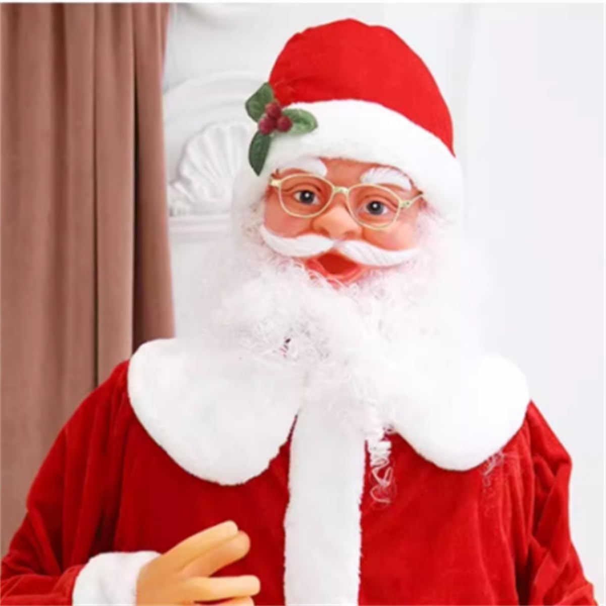 6FT Electric Swing Santa Claus, Traditional Dancing Santa