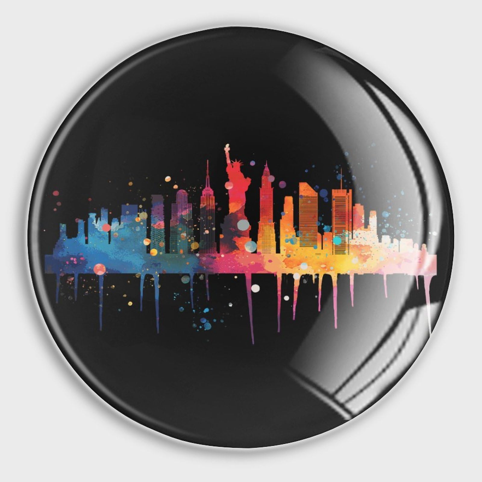 Aimants de réfrigérateur New York en verre, le petit cadeau idéal pour tableau blanc