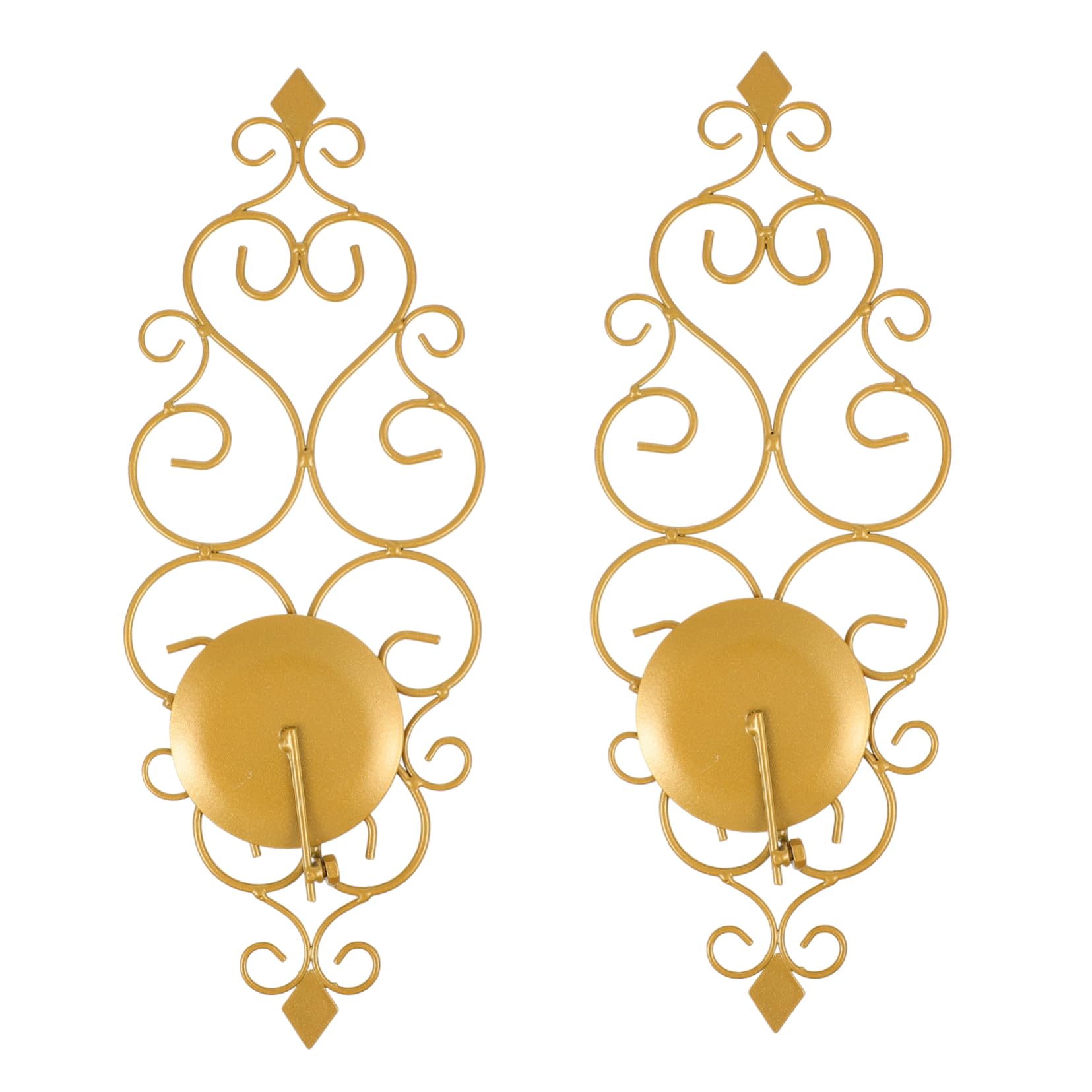 RORPOIR 2pcs Flower Wall Hanging Candle Holder Decorative Candlesticks Sconces Candlesticks Holder Sconces Wall Hanging Candlestick Wall Mounted Candle Holder Lantern Decorative Tray Decor