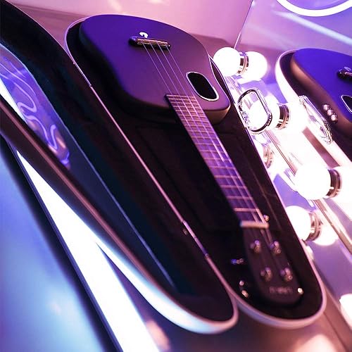 Miniatura 6 de LAVA U Ukelele de fibra de carbono con efectos tenor con accesorio para colgar y cable de carga