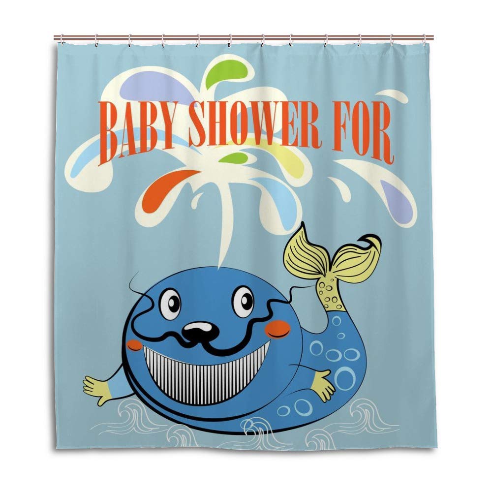 Rideau de douche imprimé chouette 180x180 cm en tissu lavable pour baignoire et douche