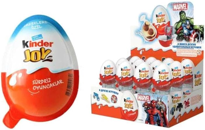 Kinder Joy Surprise Egg, Set of 2 x 24 for Girls and Boys