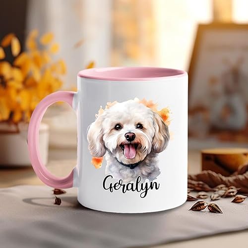 Vista 35 de Taza de café con nombre personalizado de pastor alemán, 11 15 onzas, taza de cerámica blanca de pastor alemán personalizado, regalos para hombres