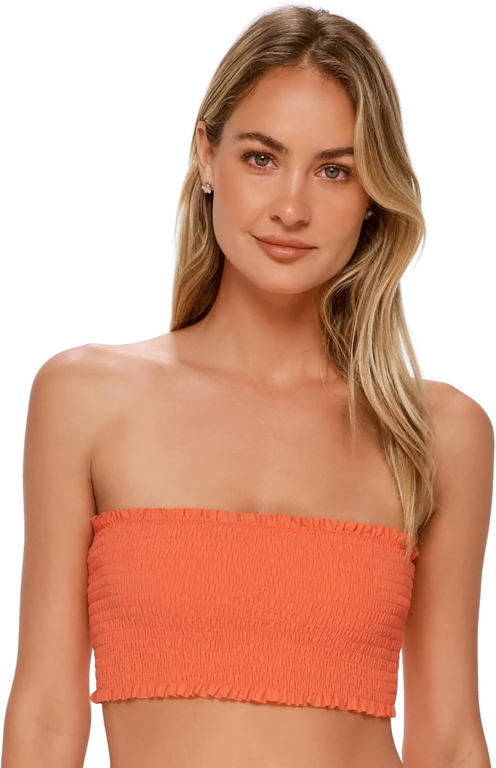 Swim Systems Kali Tube Top Women's Swimsuit Smocked Bikini Top