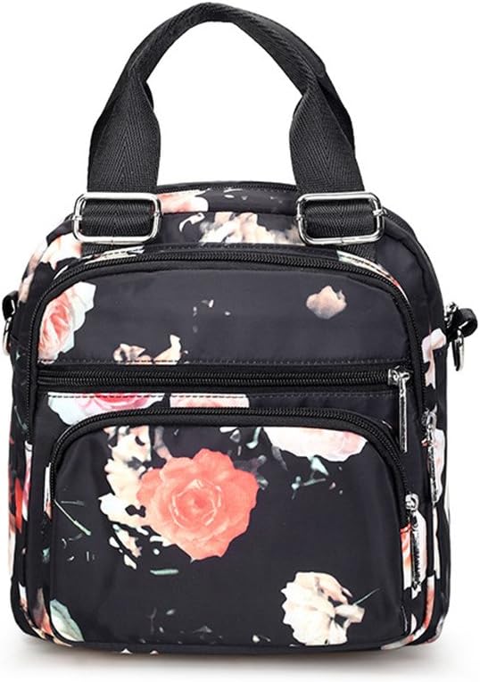 AOTIAN Womens Casual Backpack Shoulder Bag Cross Body Bag Tote Handbags Lightweight Nylon Multi Pockets Wear It in 3 Ways