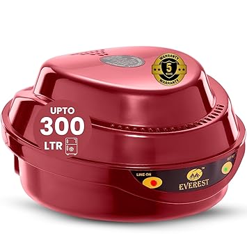 Everest ABS EPS 50 Voltage Stabilizer for Single Door Refrigerator Upto 310 litres | Convenient LED Indicator (Cherry Red Colour) (Working Range : 130 V - 290 V) (Capacity : 2 A) (5 Years Warranty)