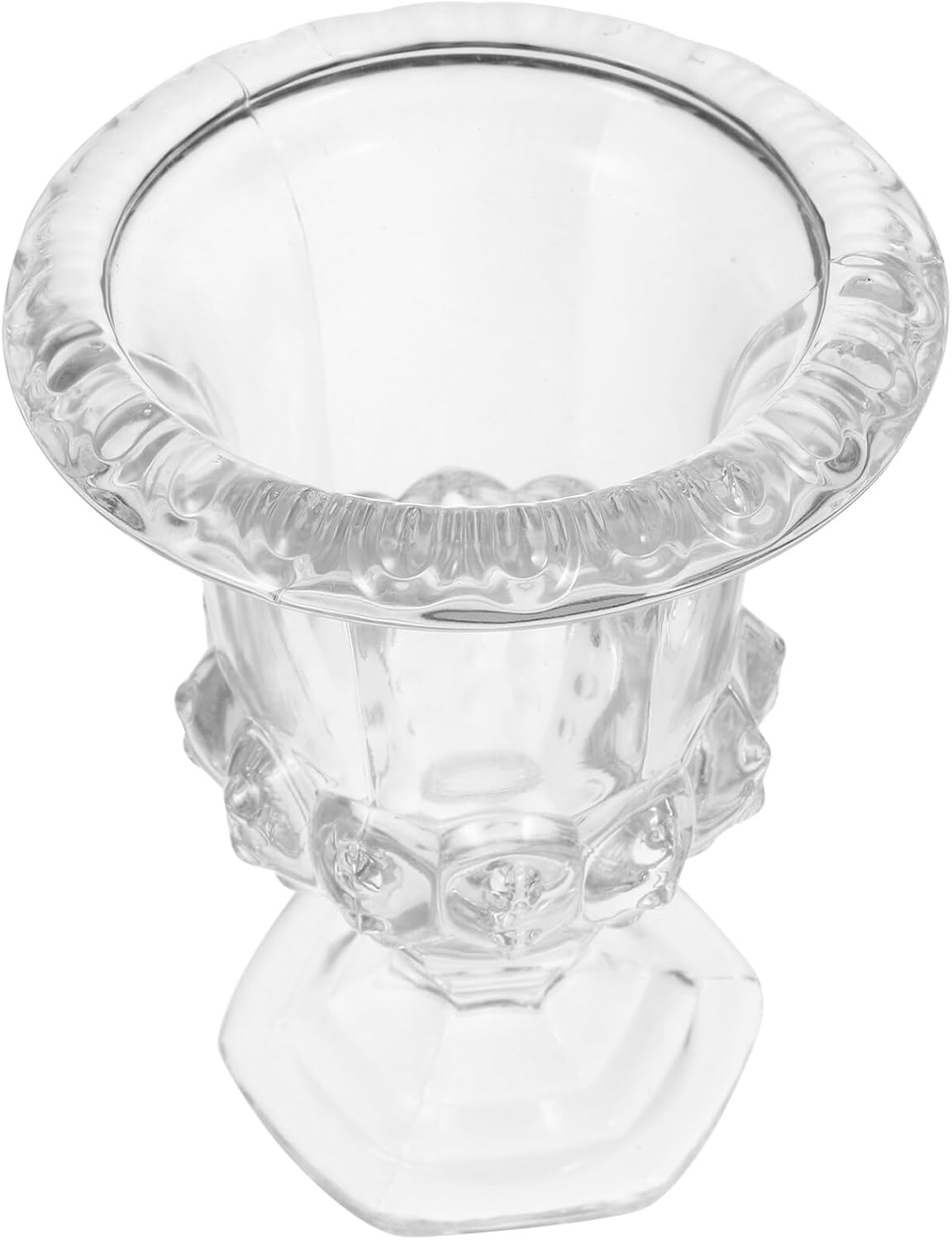 Luxshiny European Glass Vase Decorative Urn Vase Base Design for Wedding Centerpieces Home Decor Party Flower Arrangements Stunning Craftsmanship