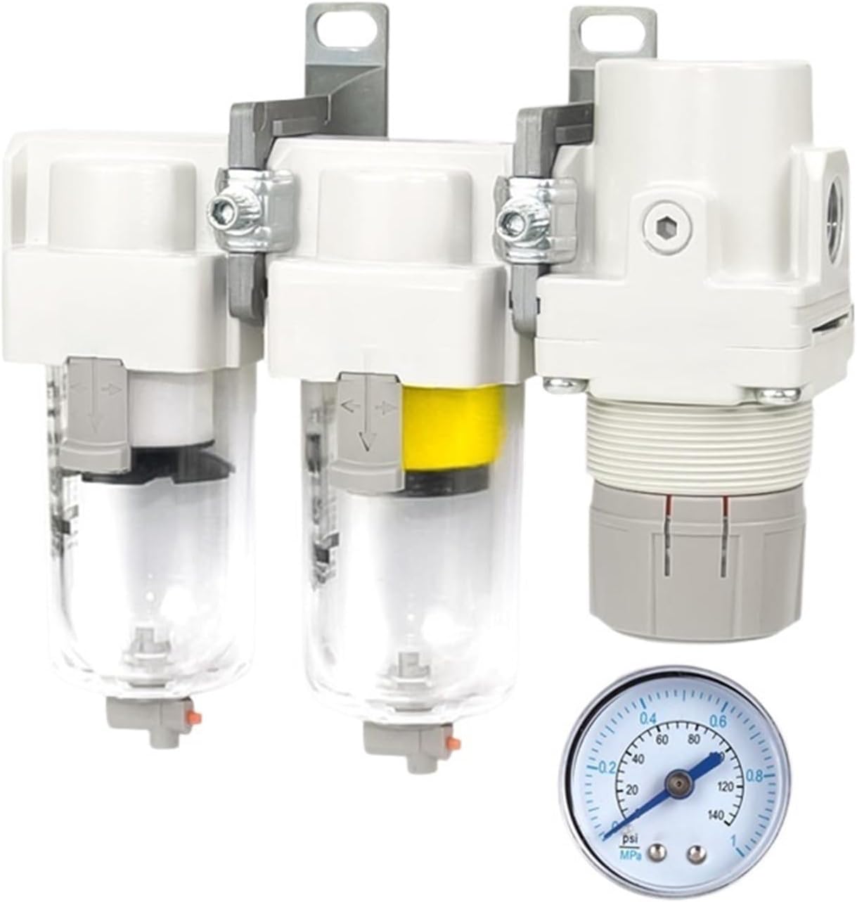 Air Combination Air Filter + Mist Separator + Regulator AC20C -02G-A AC30-03G-A AC20-01G-A Auto drain AC20C-02DG-A AC40-04DG-A(AC40C-03G-A)