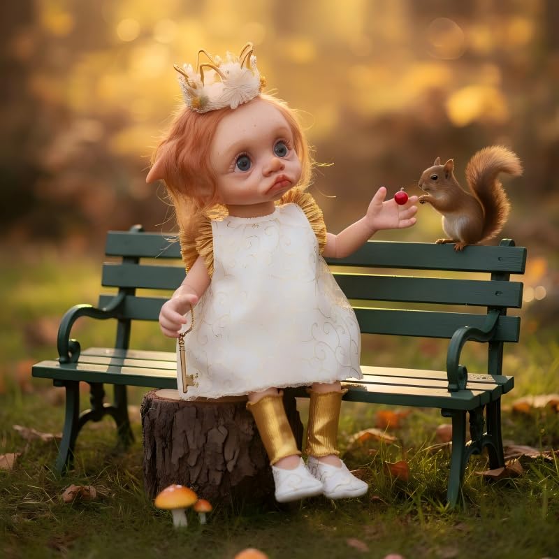 Muñeca Reborn Baby Dolls 17 pulgadas muñeca bebé hada realista miniatura 3