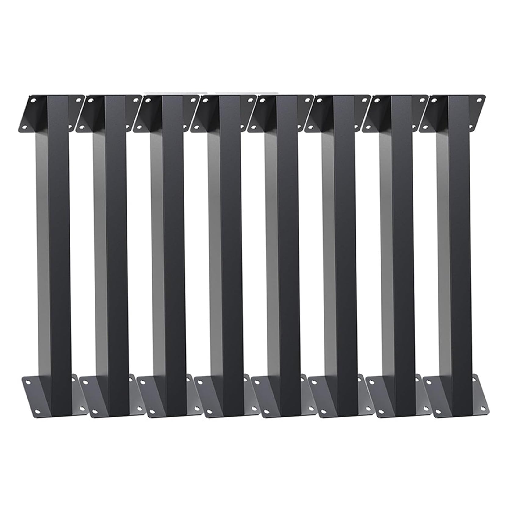 GOUZIBHD Black Metal Inside Mount Roof Riser Beam Bracket, 45 Degree Angle Support Bracket, Heavy-Duty Steel 45 Degree Pergola Bracket for Gazebos Pavilion Patios(Size:8PCS)