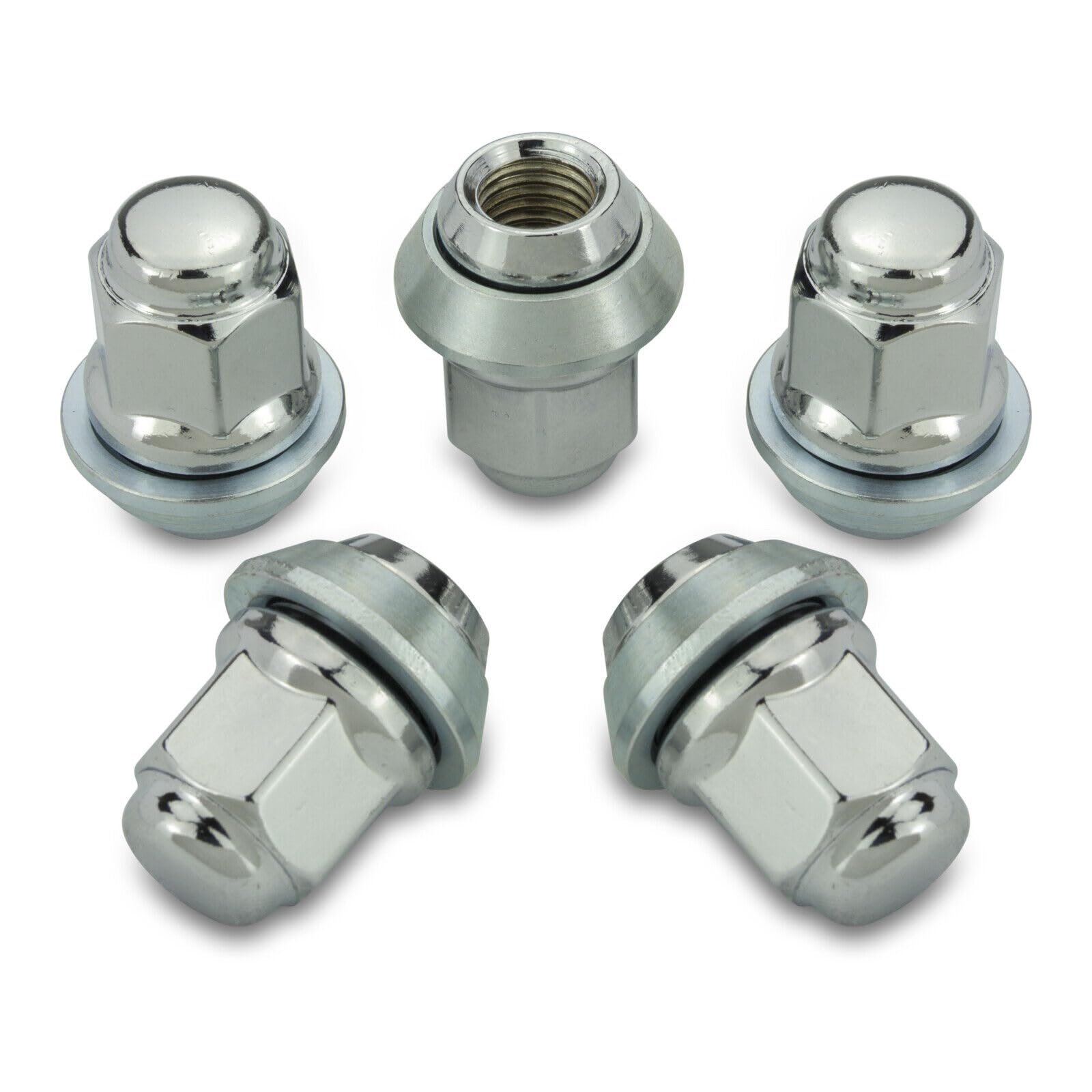 20 Dadi per Ruota I OEM Originali FO Cerchi in Lega I M12 x 1,5 x 30 l, Cono Conico D = 28 mm