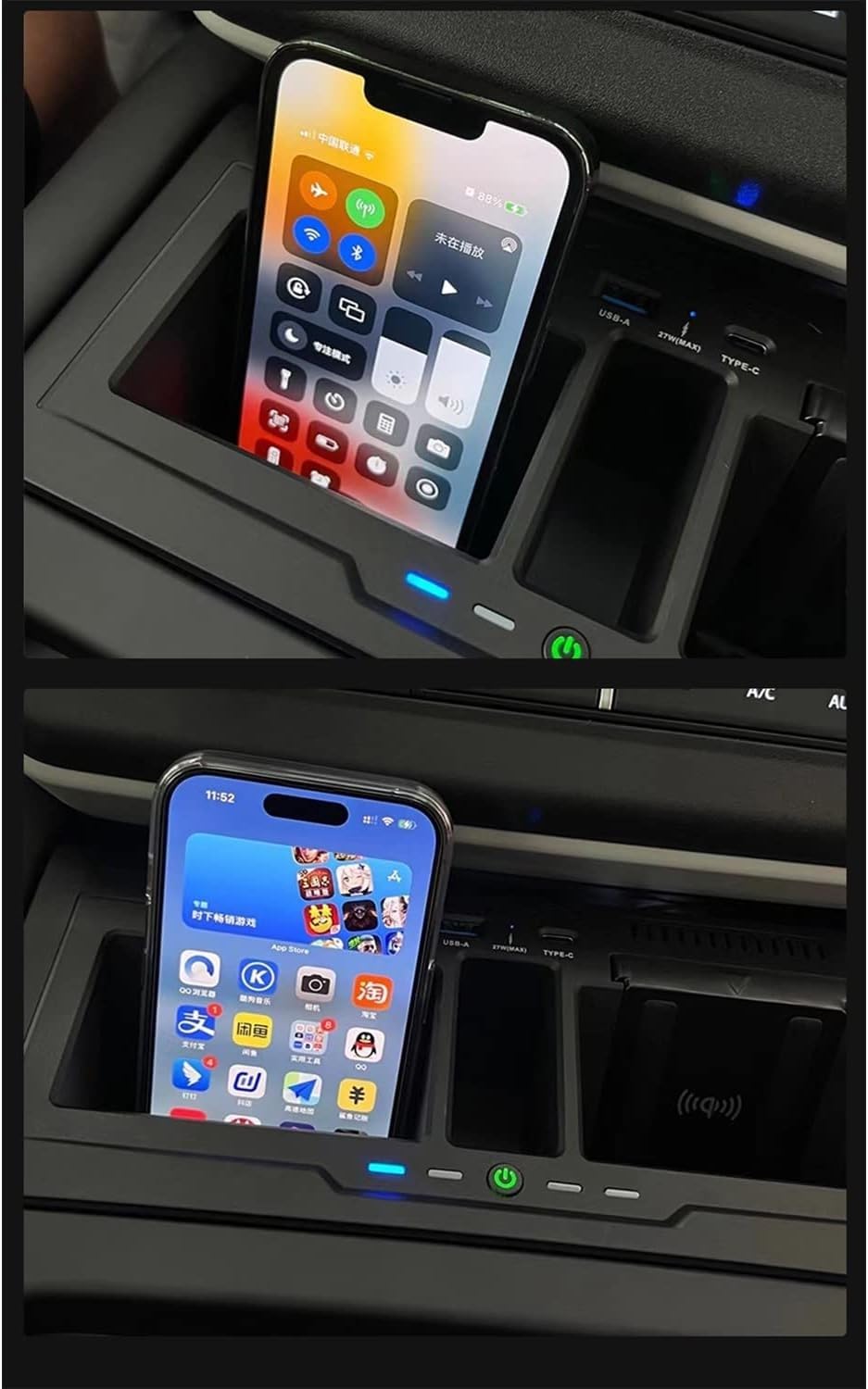 Amazon.co.jp: 車載ワイヤレス充電器 ランドローバーディフェンダー