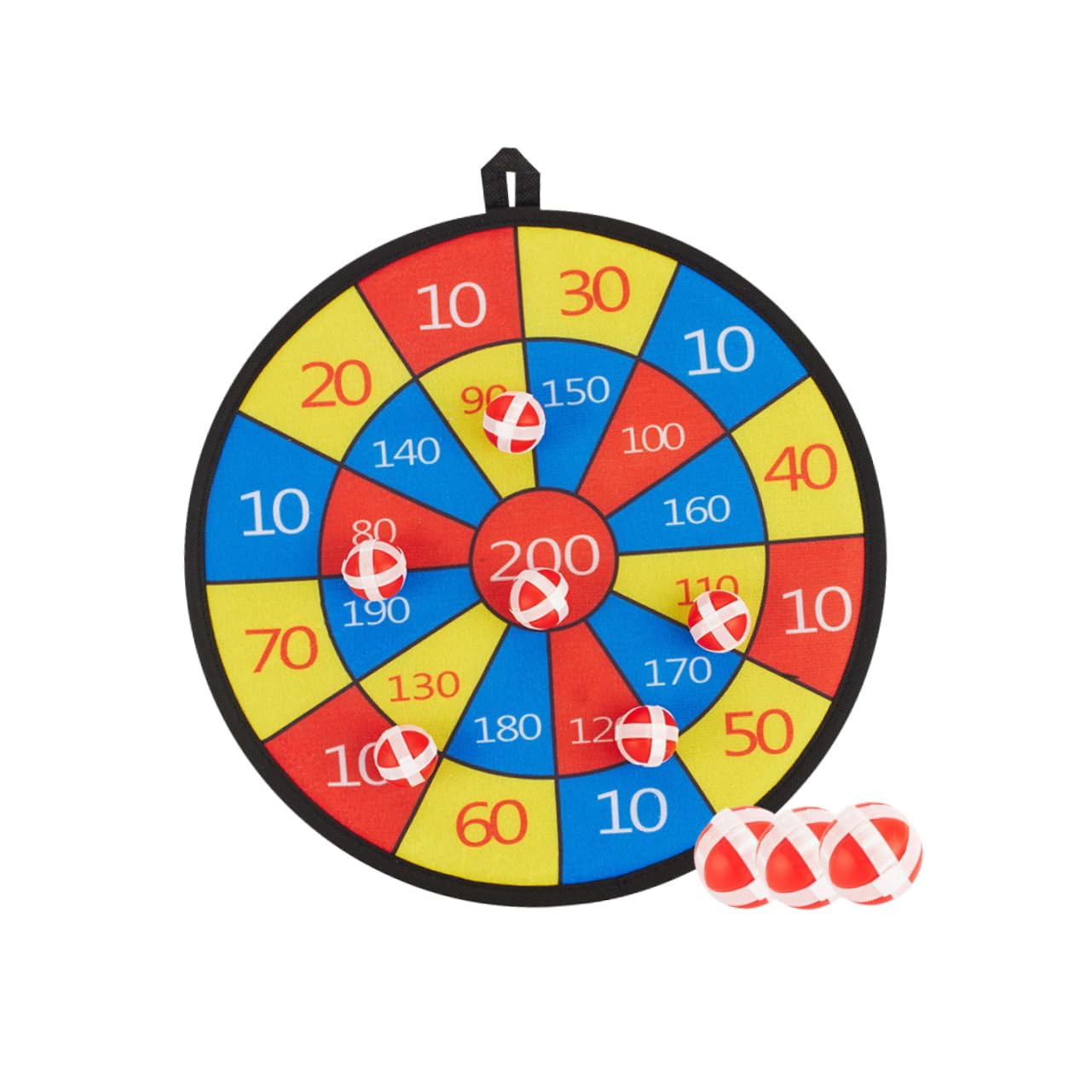 Mikikit Interactive Sports Toy Portable Dartboard Sticky Balls Fabric Kit for Boys and Girls Adults Improve Hand-Eye Coordination