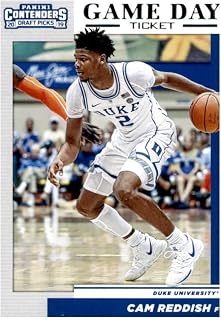 2019-20 Panini Contenders Draft Picks Game Day Tickets #4 Cam Reddish Duke Blue Devils Basketball Card