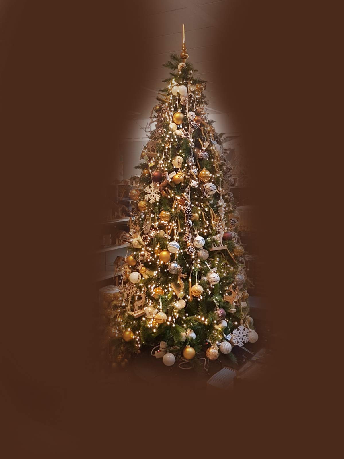 Arnusa Guirnalda luminosa LED XXL con 1440 LED, 45 hilos, luces de Navidad para decoración.