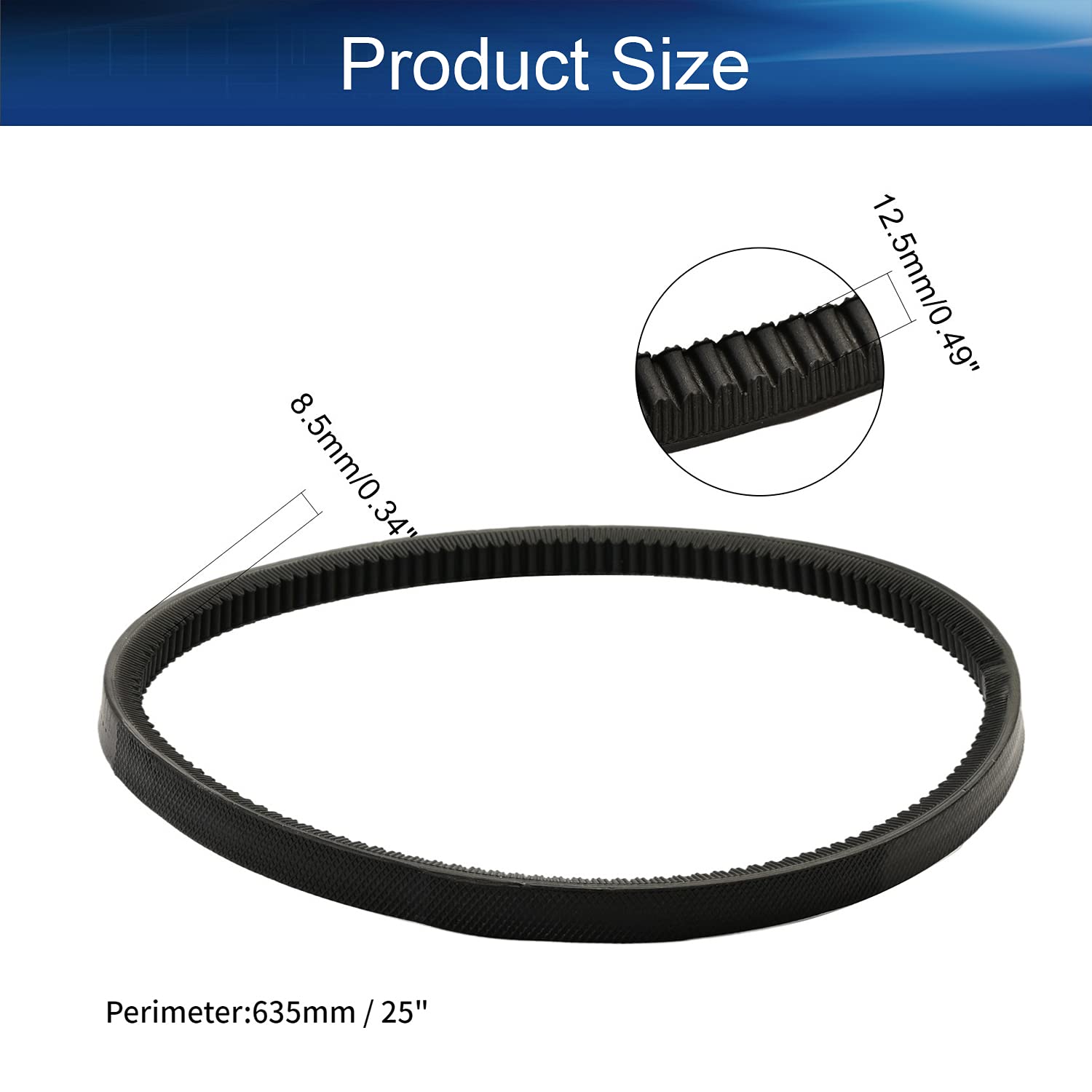 Bettomshin 1Pcs AX25 Drive V Belt, 25
