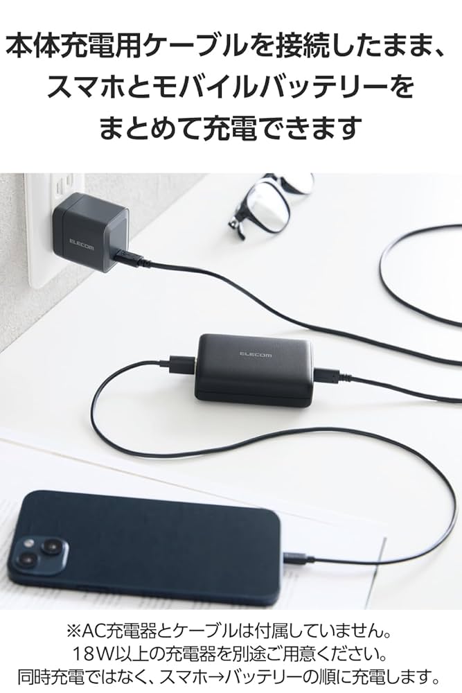 エレコム モバイルバッテリー/LEDランタン　セット　付属品あり　カーキ エレコム モバイルバッテリー/LEDランタン セット 付属品あり