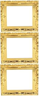 Toddmomy 3 Pçs Moldura De Casa De Bonecas Acessórios Vintage Decoração Infantil Mini Molduras Miniaturas Para Artesanato Molduras De Casa De Bonecas Moldura De Resina Mini Moldura De Casa