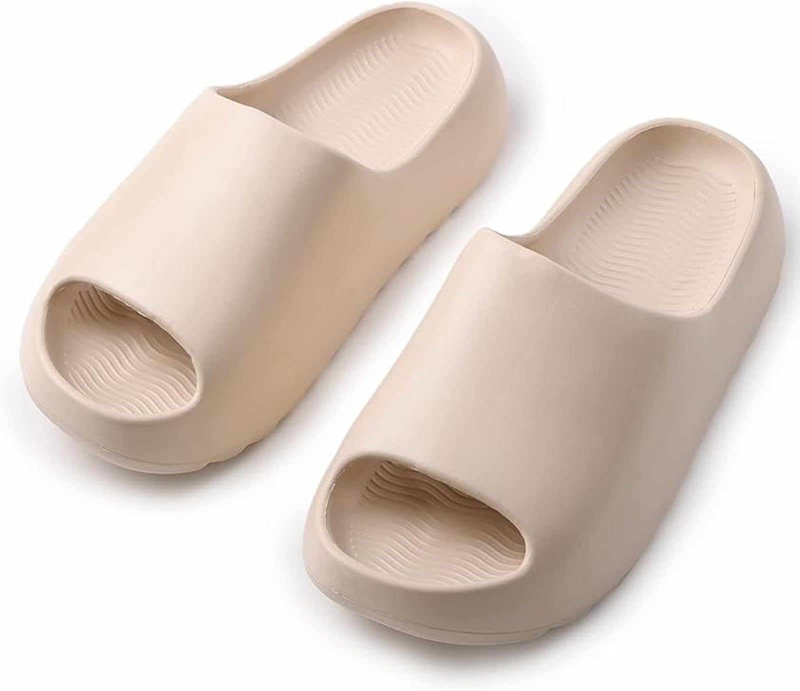 orange yeezy sliders