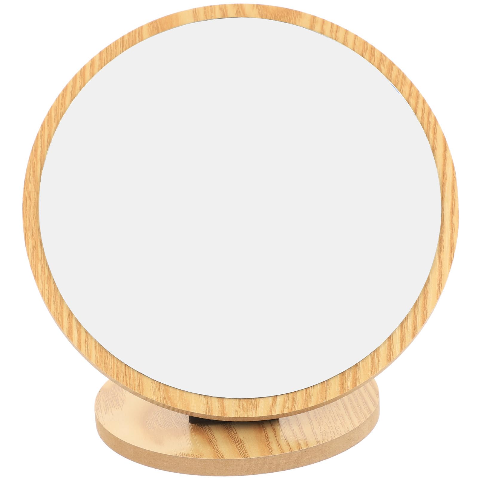 Clearlin Wooden Makeup Mirror 60x90cm Desk Vanity Mirror with Wood Grain Mdf Frame Adjustable Foldable for Desktop Beauty and Travel Use