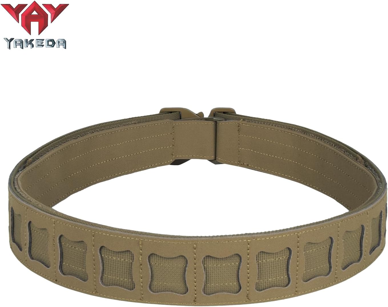 YAKEDA Tactical Battle Belt for Men, Duty Belt Low Enforcement Gun Belt for hunting, hiking