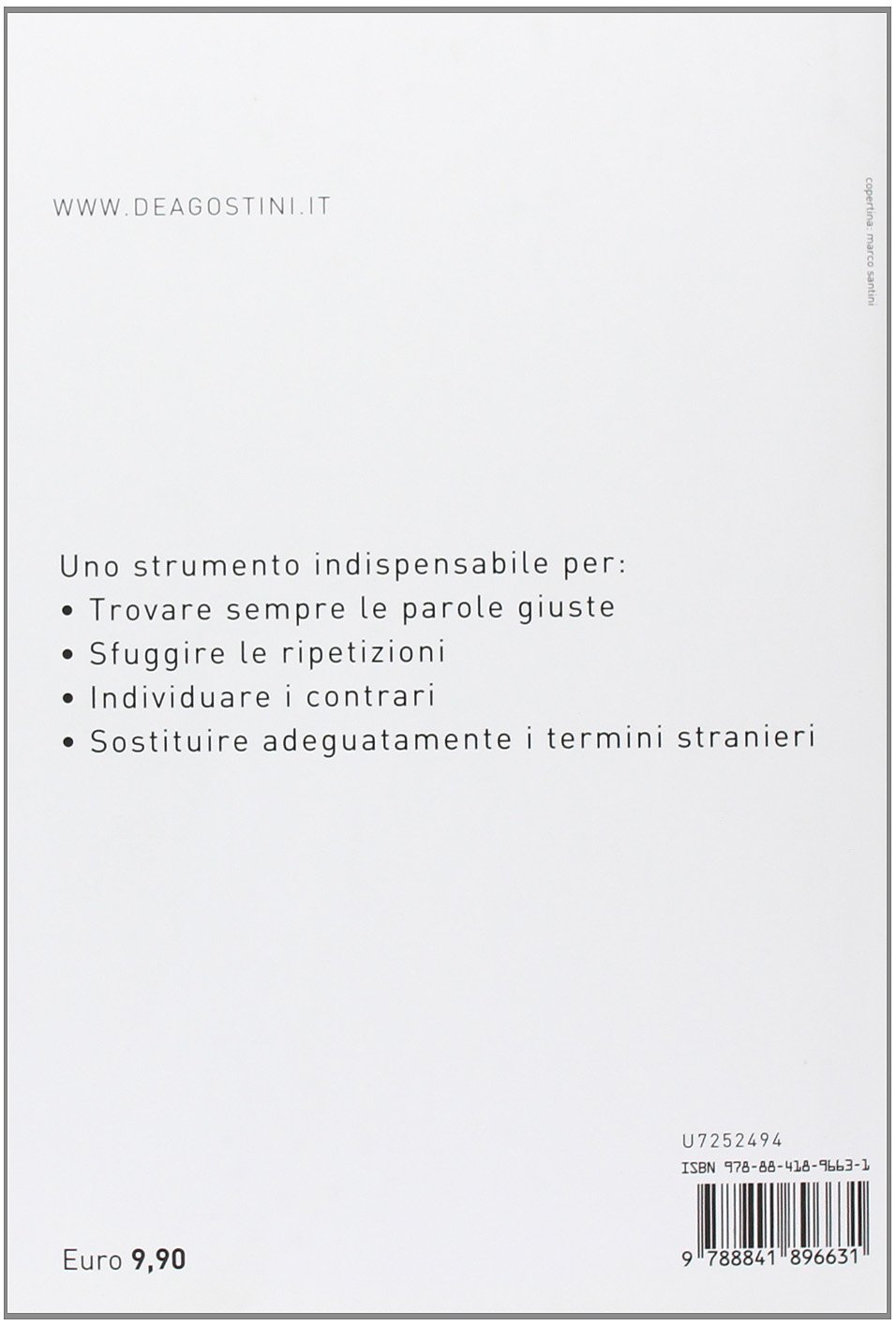 Dizionario sinonimi e contrari. Dizionario essenziale