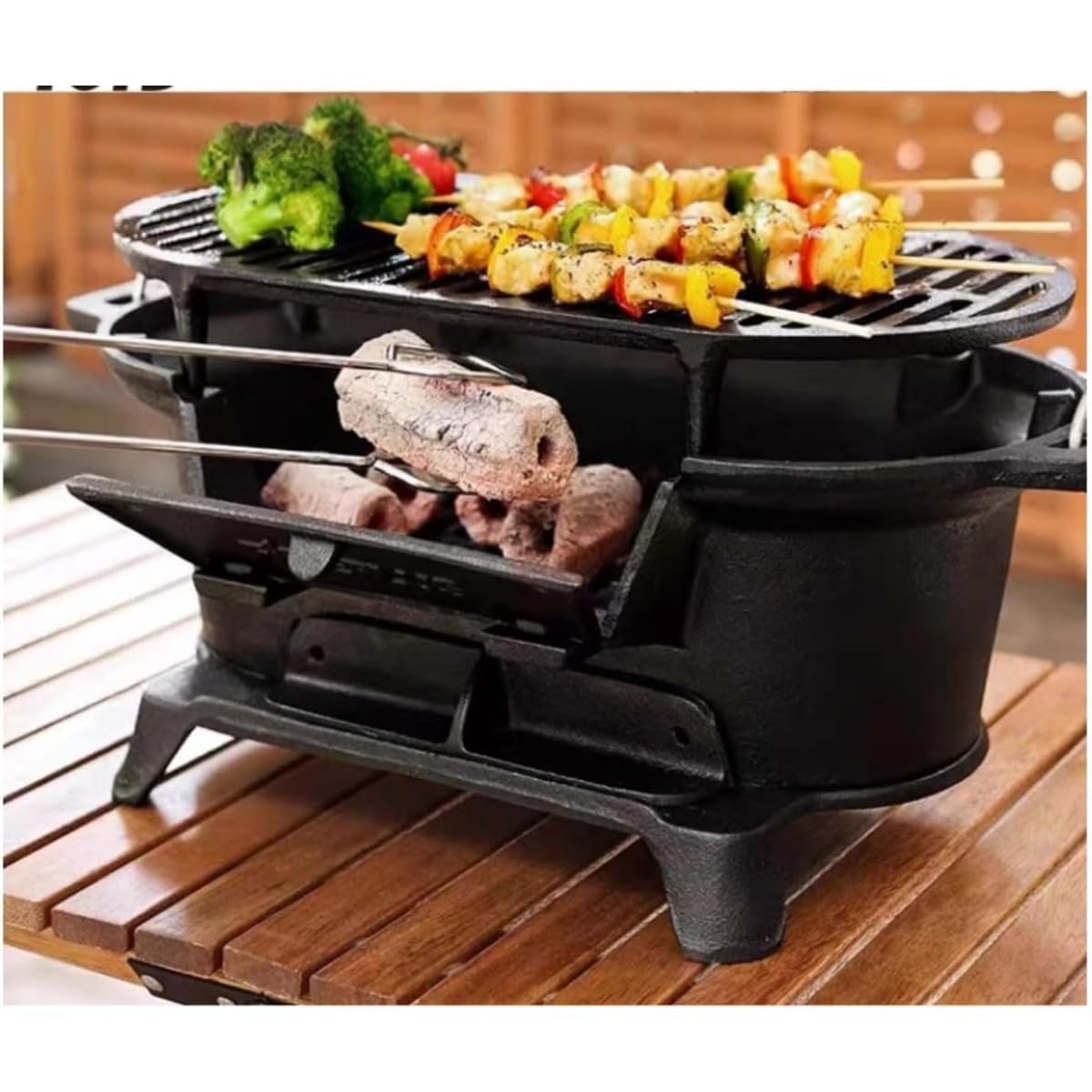 尾上製作所(ONOE) 鉄鋳物こんろ角型 CI-1607 バーベキューコンロ 新品