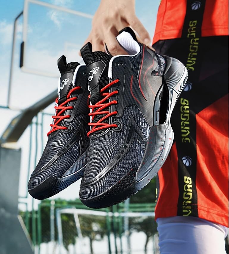 Męskie buty do koszykówki Oddychająca amortyzacja odbicia antypoślizgowe Odporne na zużycie sportowe treningowe Buty spacerowe