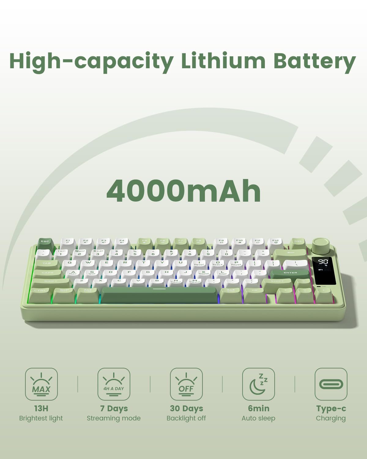 Amazon.co.jp: Womier S-K71 Gaming Keyboard, 75% Keyboard, Aluminum