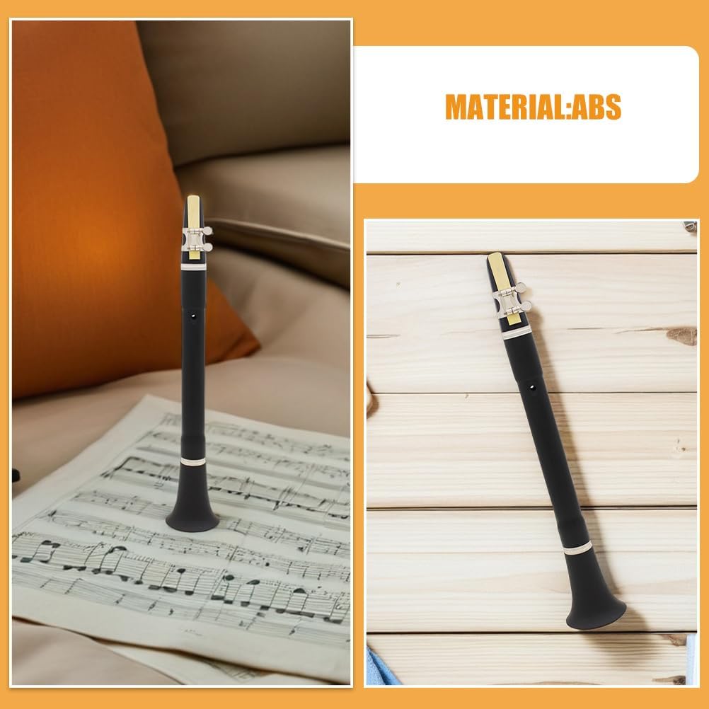 BESTonZON 1 Set Clarinet: Beginner & Students-friendly Keyless Clarinet with Cleaning Tools - Western Woodwind Instrument for Adult Teens