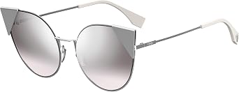 Fendi FF0190/S 010 Palladium FF0190/S Cats Eyes Sunglasses Lens Category 2 Lens