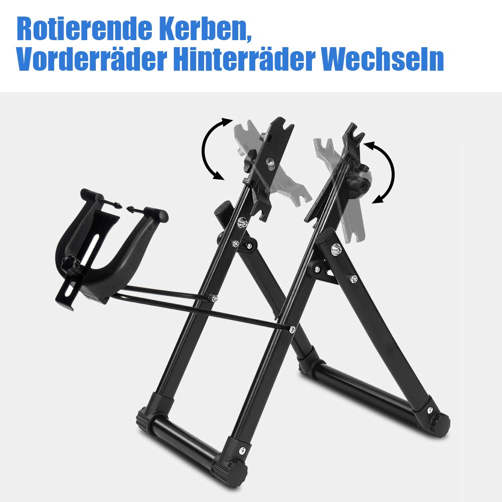 Ejoyous Schwerlast Fahrradmontageständer, Faltbares Reparaturständer für Fahrräder, Zentrierständer für Profis, Robuster Fahrradständer für Mountainbike