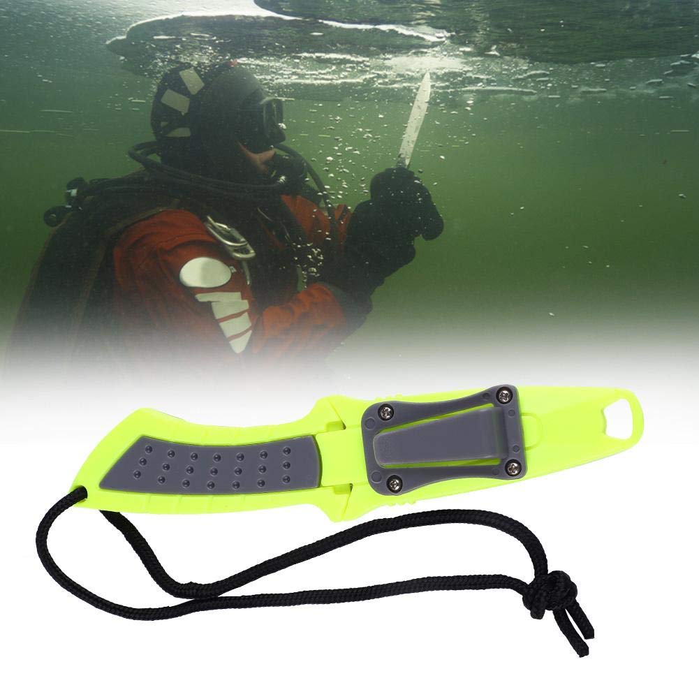 Cuchillo de Buceo de Acero Inoxidable Cuchillo de Buceo Profesional Cuchillo de Buceo Profesional Accesorios para buceadores con Mango ergonómico cómodo de agarrar