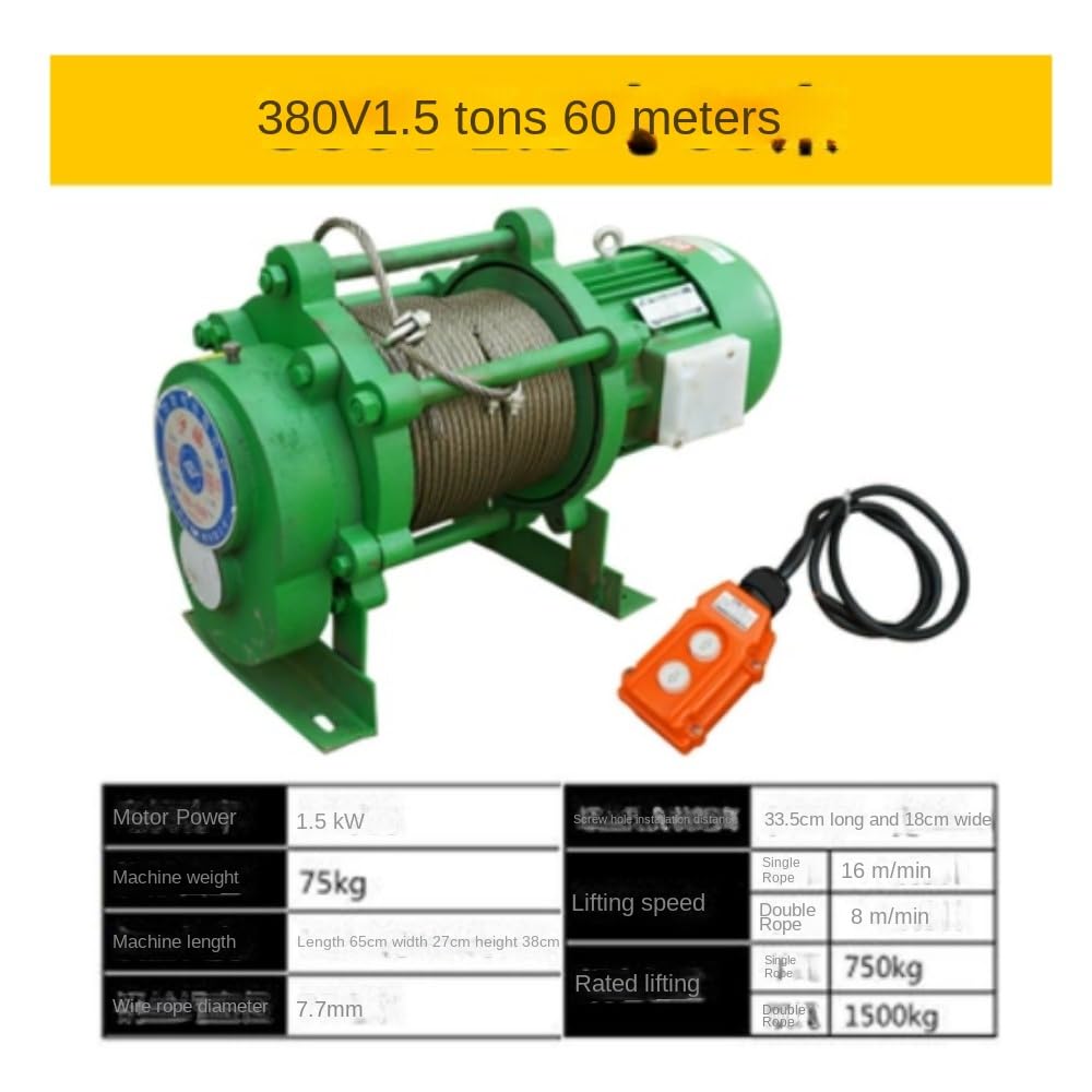Wciągnik łańcuchowy Wielofunkcyjna wciągarka elektryczna 220/380 1,5T/2T/3T