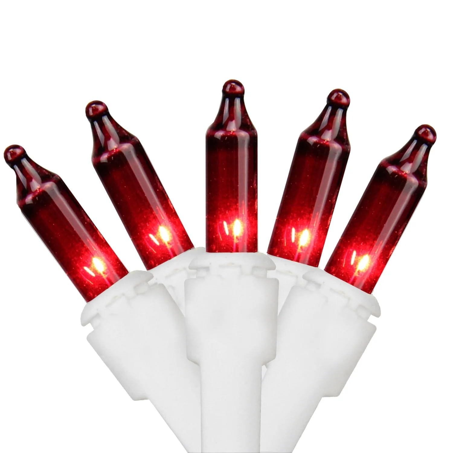 Red Christmas Lights With White Wire