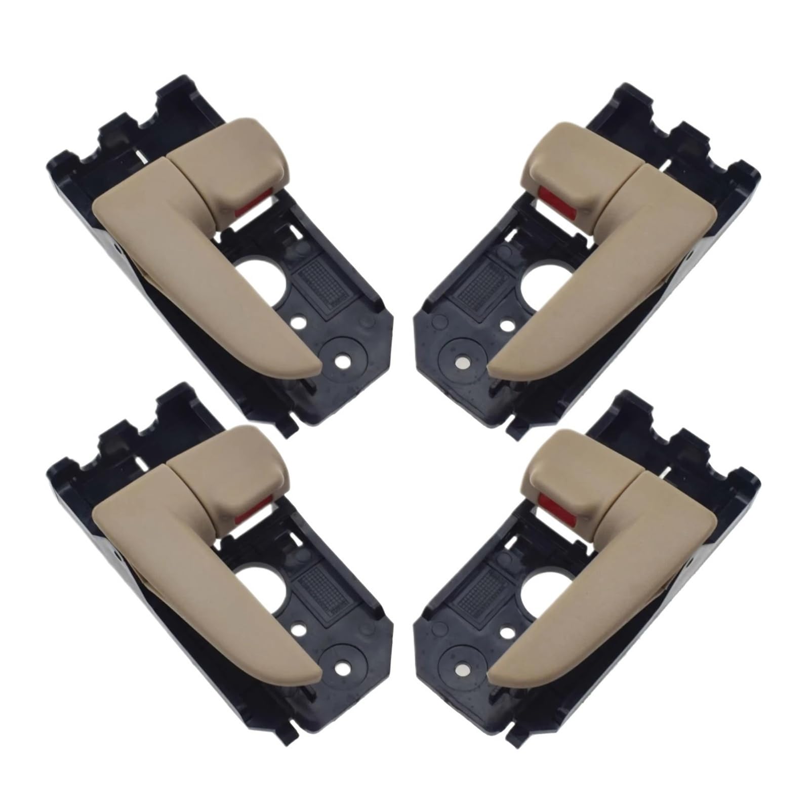 Exterior Door Handle Outside Inside Door Handle Kit 82650-2F000 82660-2F000 83650-2F000 83660-2F000 For Kia For Spectra For Cerato 1.8L 2.0L 2004-2009 Handles Replacement(Beige Inside 4 piece)