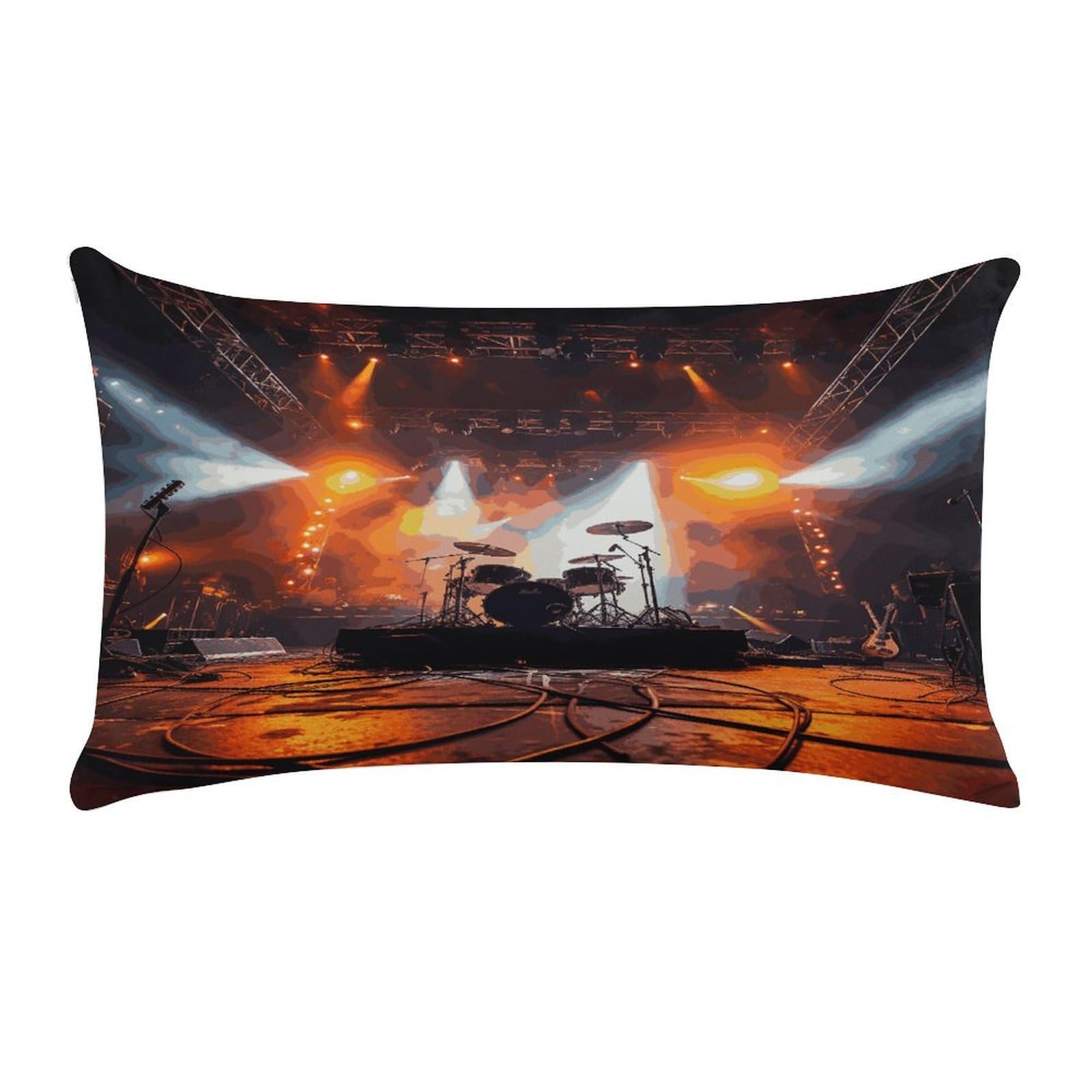Wsoihfec Style Rock Concert Stagecushion Case Throw Pillow Cover