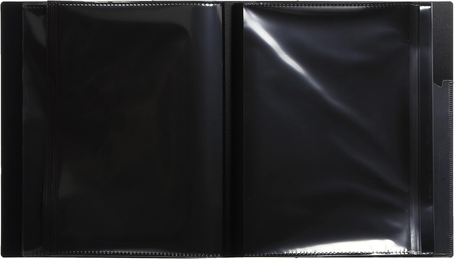 Nakabayashi Co, Ltd. Album Photography Rear 2L Size 100-sheet Single-Stage Black 23677