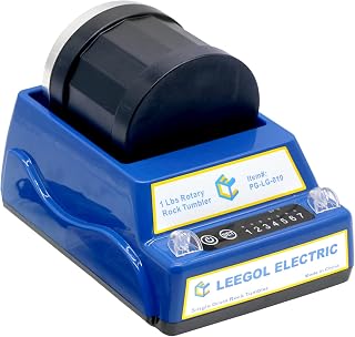 Leegol Electric 1LB Rock Tumbler – Rotary Rock Polisher with 7-Day Timer