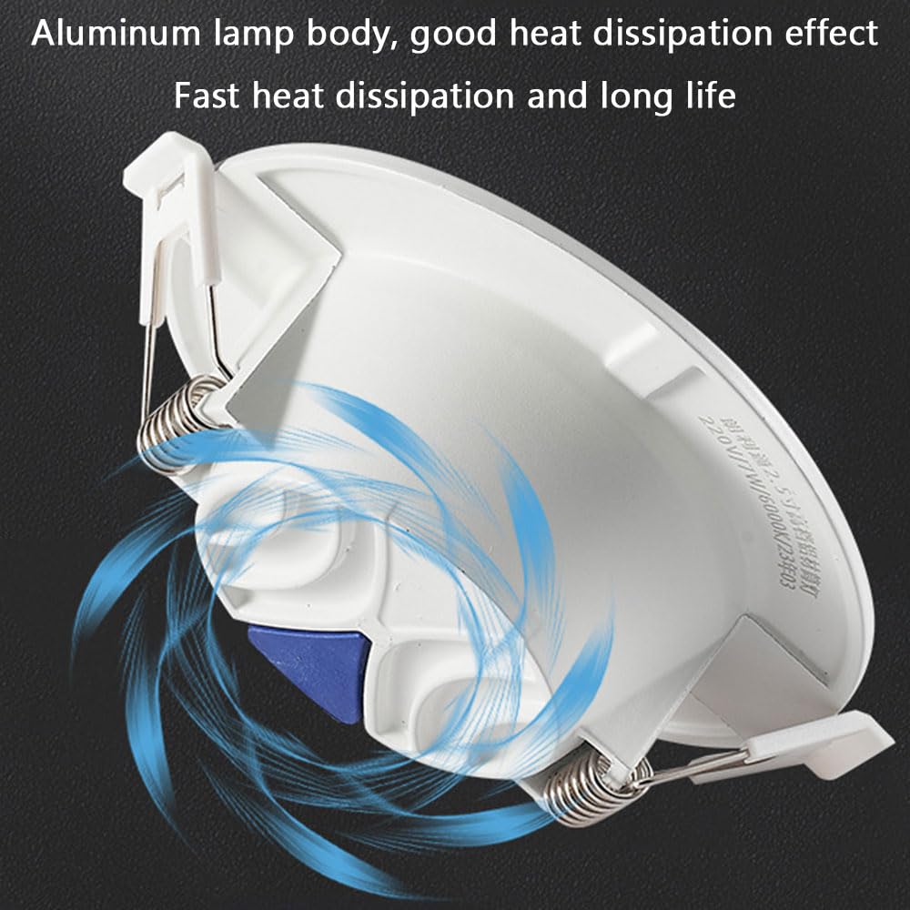 Faretti da soffitto, Pannello downlight in alluminio ultrasottile for la casa Tri-Color 7-20W Confezione da 1/4(3000k,4 Pack 15W)
