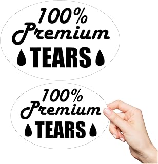 Premium Tears High Gas Prices Vinyl Permanent Stickers 2 Pack - 0111 - Rev up Your Style with These Eye-catching Decals, Perfect for Vehicles, laptops, and More, add a Bold Statement (1)