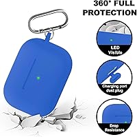 Vista 502 de Funda para AirPods Pro con kit de limpieza, funda de silicona suave para Apple AirPod Pro de 1ª/2ª generación, accesorios de funda AirPods Pro/Pro 2