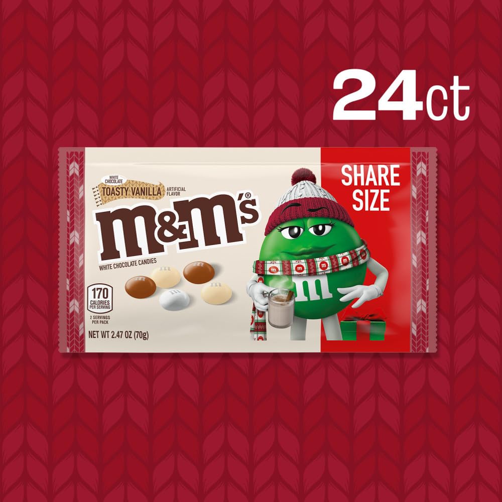 Amazon.com : M&M'S White Chocolate Toasty Vanilla Christmas Candy