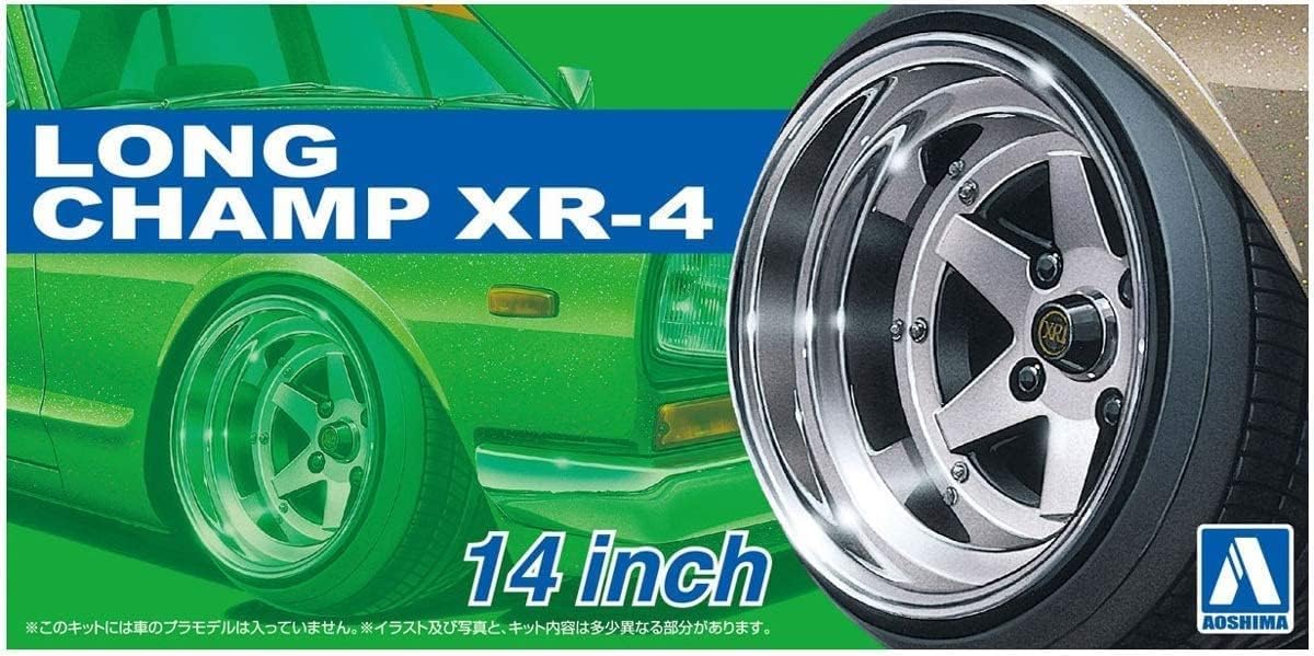 Aoshima Tuned Parts No.18 Longchamp XR-4 14 Inch Wheels 1/24 Model Kit